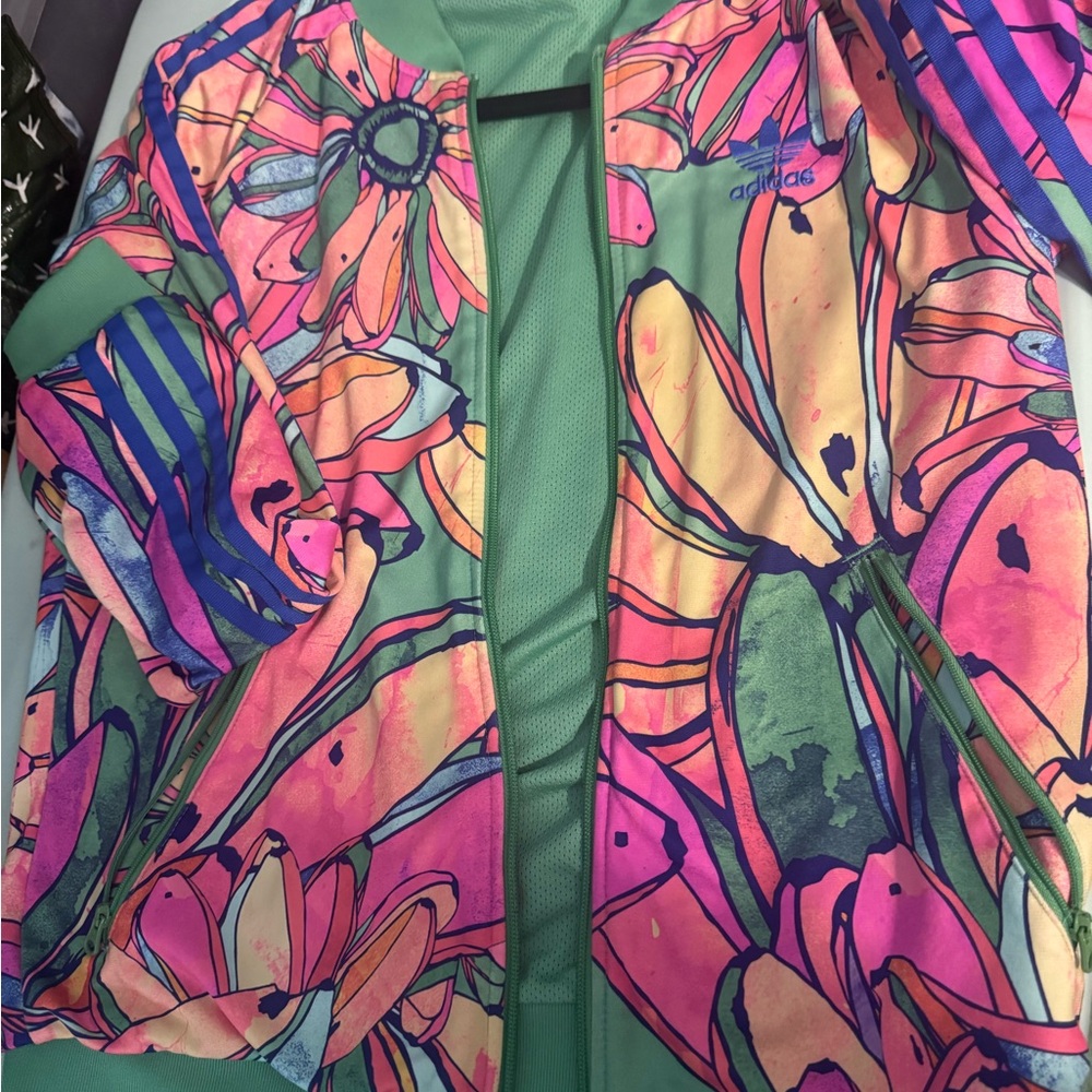 Adidas Original x FARM Rio Bananas Floral Jacket - Picture 4 of 4